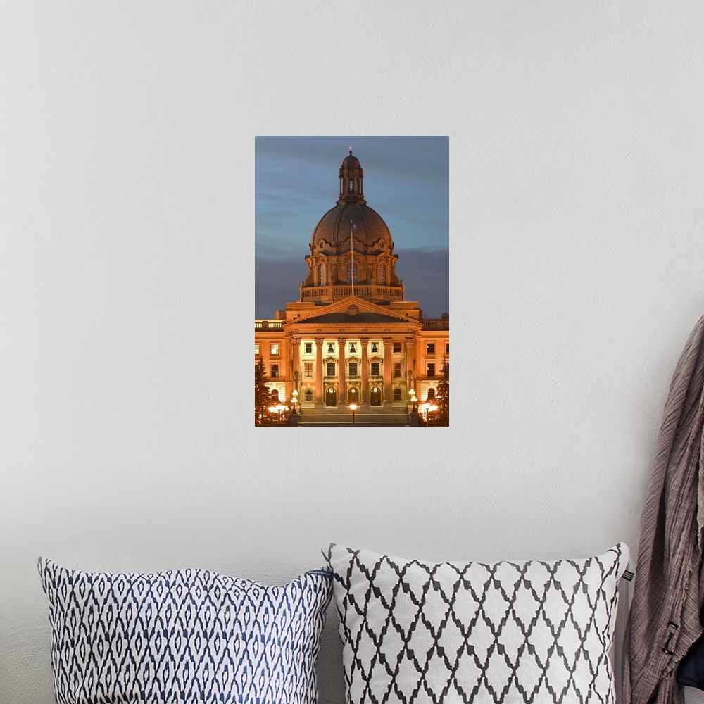 A bohemian room featuring Canada, Alberta, Edmonton, Alberta Provincial Legislature Dawn