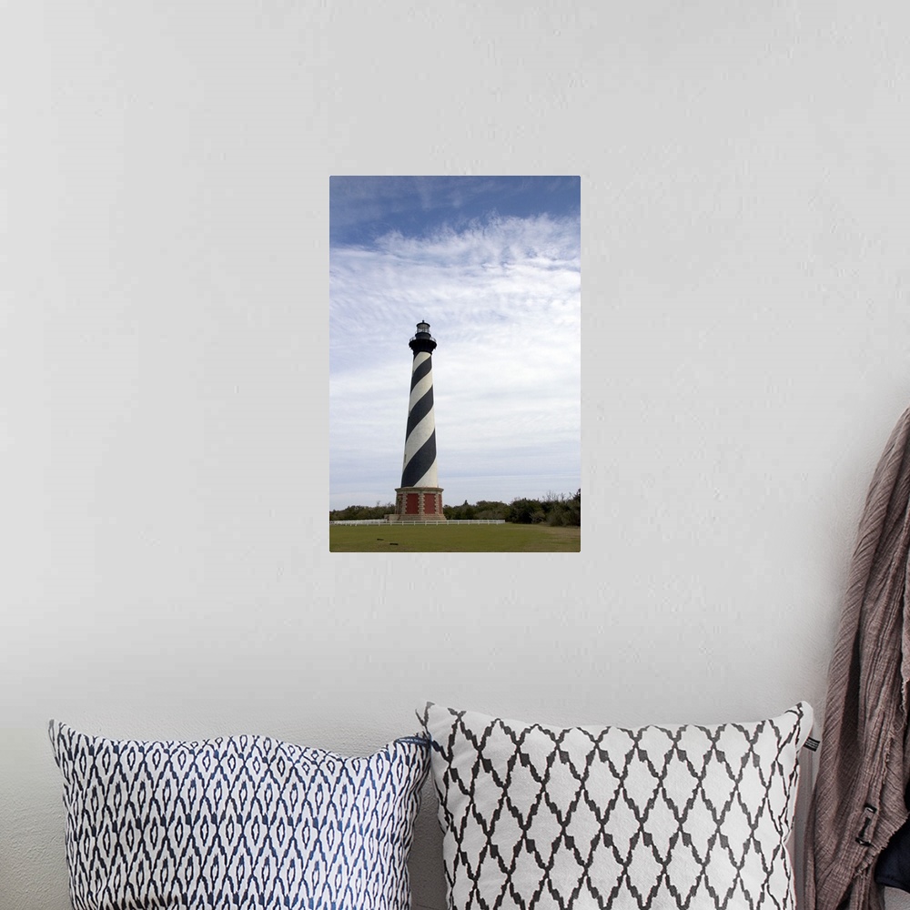 A bohemian room featuring Cape Hatteras Lighthouse in North Carolina.