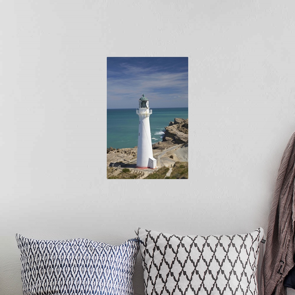 A bohemian room featuring Castle Point Lighthouse, Castlepoint, Wairarapa, North Island, New Zealand