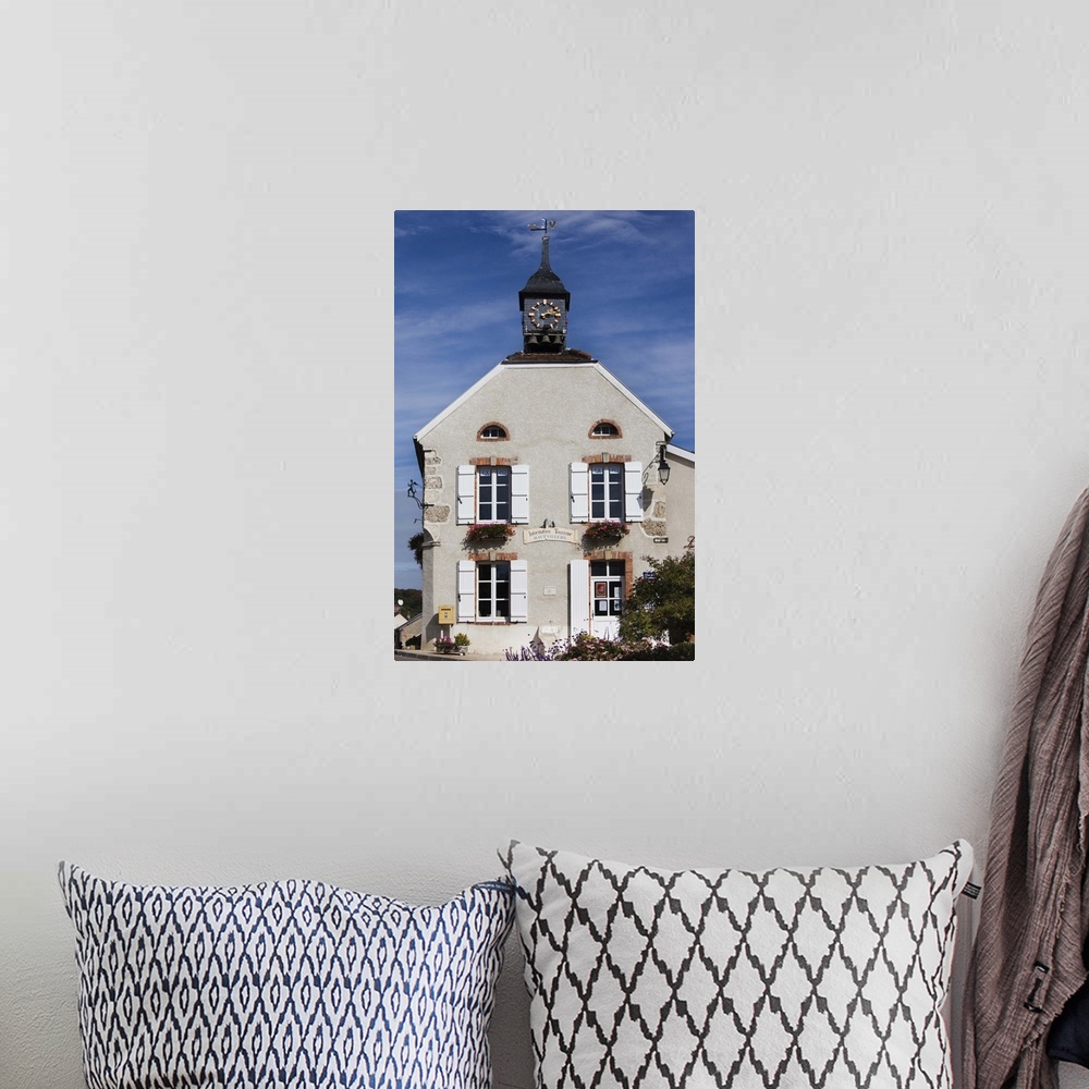 A bohemian room featuring France, Marne, Champagne Region, Hautvillers, Town Hall