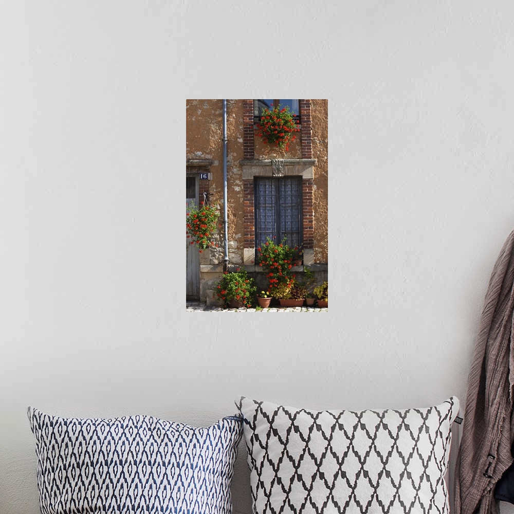 A bohemian room featuring France, Marne, Champagne Region, Vertus, Town Detail