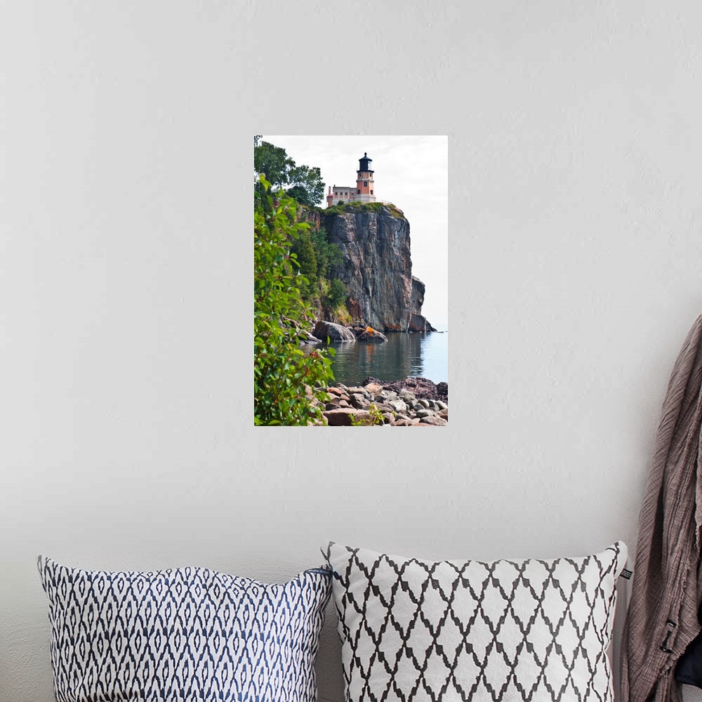 A bohemian room featuring North America, USA, Minnesota, North Shore, Lake Superior, Split Rock Lighthouse Station, View of...