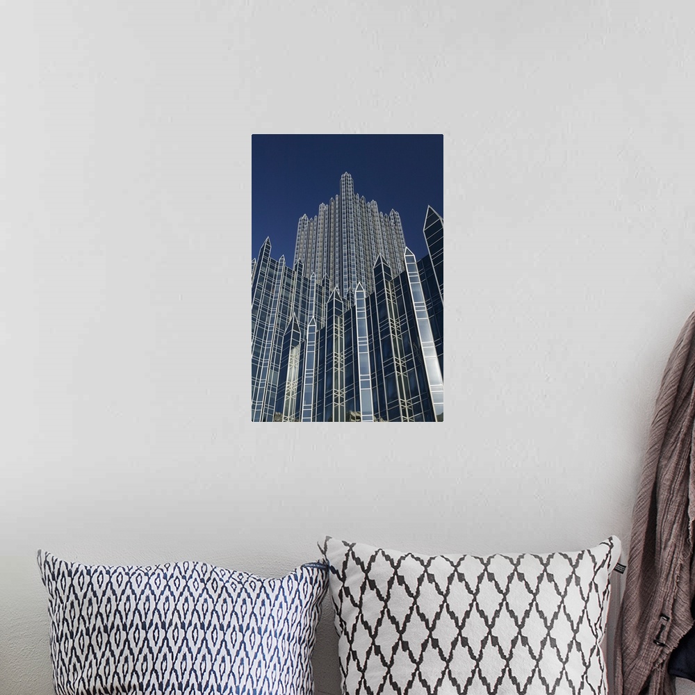 A bohemian room featuring Pennsylvania, Pittsburgh, PPG Place Building Detail.
