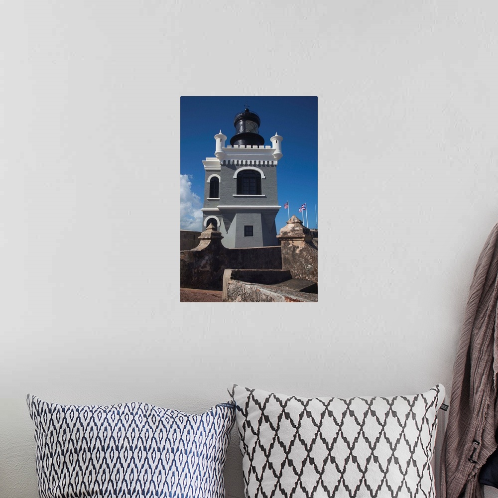 A bohemian room featuring Puerto Rico, San Juan, Old San Juan, El Morro Fortress, lighthouse