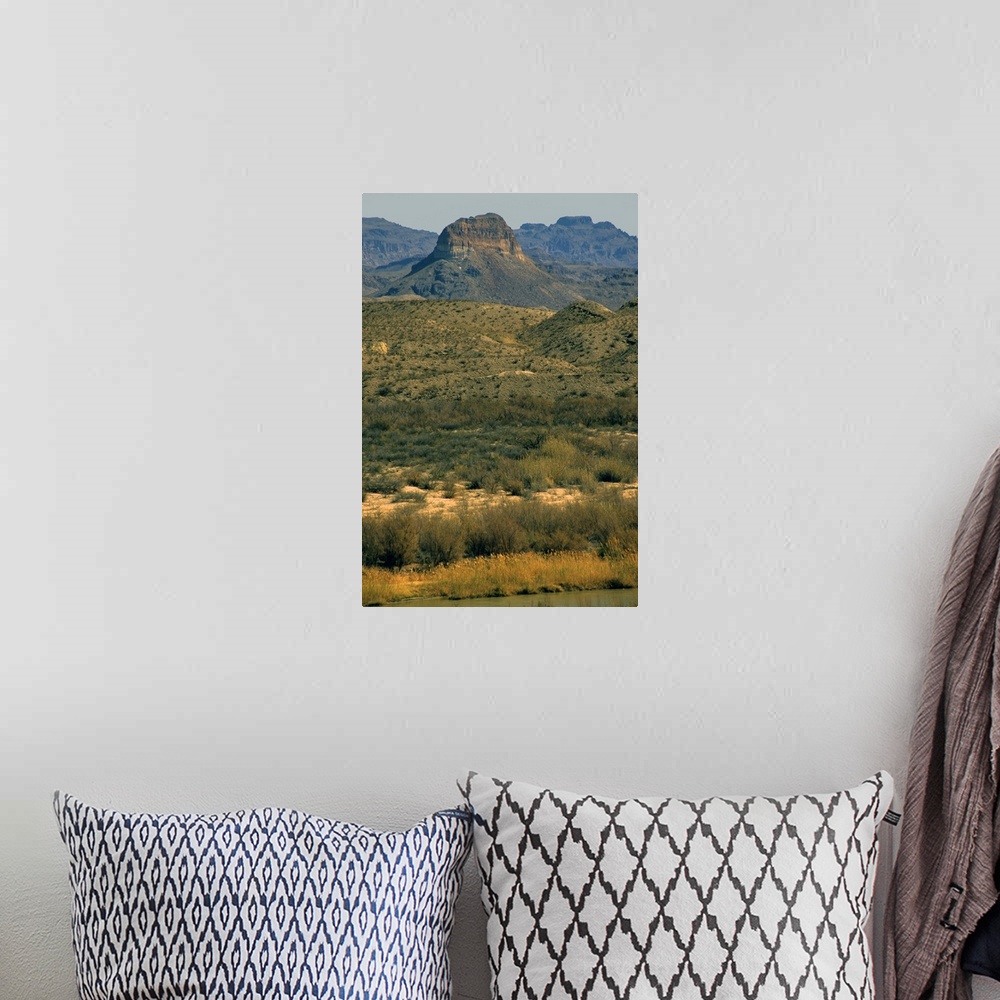 A bohemian room featuring USA, Texas, Big Bend National Park. Scenic landscape of the Big Bend National Park, the largest a...