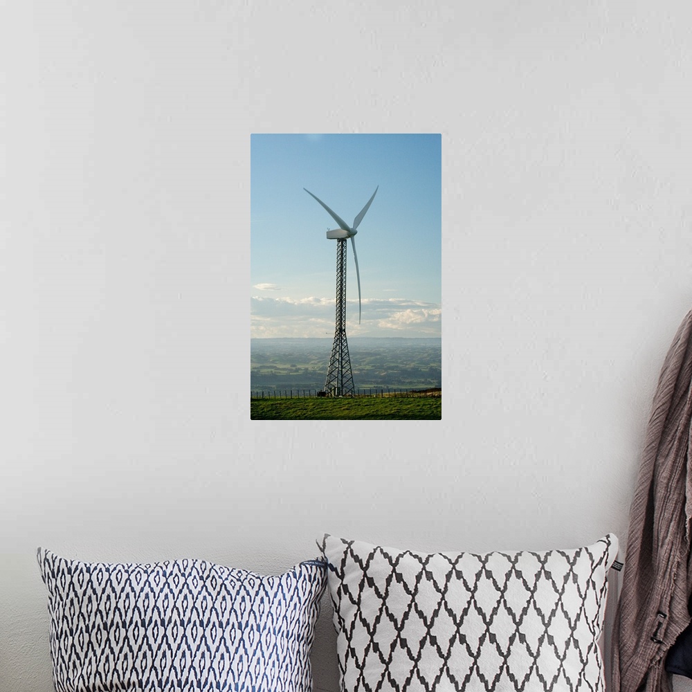 A bohemian room featuring Tararua Wind Farm, Tararua Ranges, near Palmerston North, North Island, New Zealand