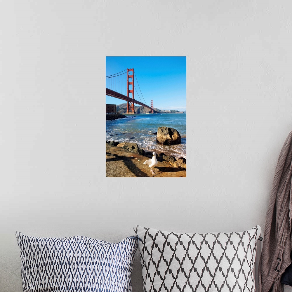 A bohemian room featuring California, San Francisco, Golden Gate Bridge
