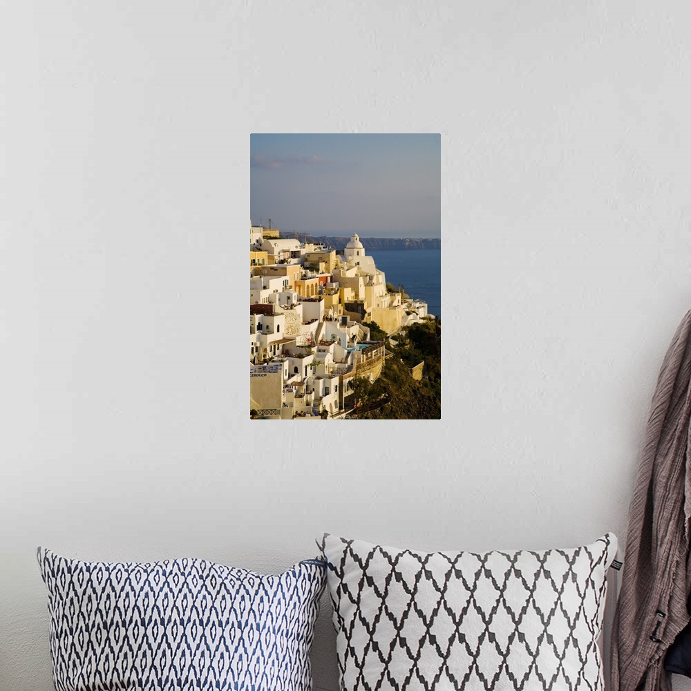 A bohemian room featuring Greece, Santorini island, Thera, Architecture of Thera Town on Santorini