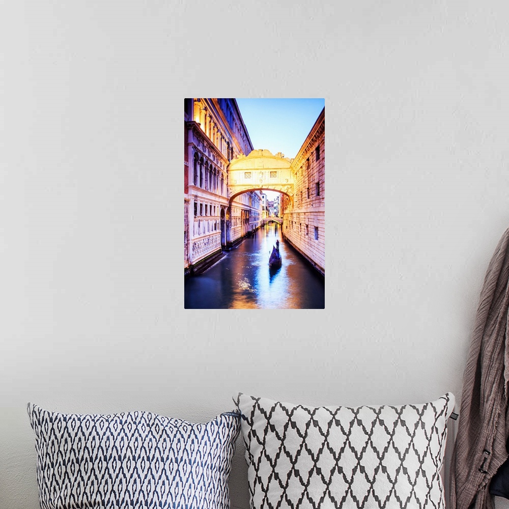 A bohemian room featuring Italy, Veneto, Venetian Lagoon, Adriatic Coast, Venezia district, Venice, Bridge of Sighs, Ponte ...