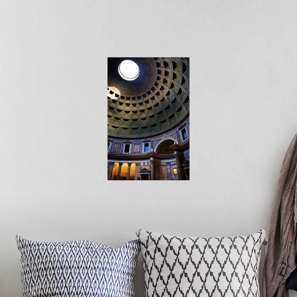 A bohemian room featuring Italy, Latium, Mediterranean area, Rome, Pantheon, View of the inside