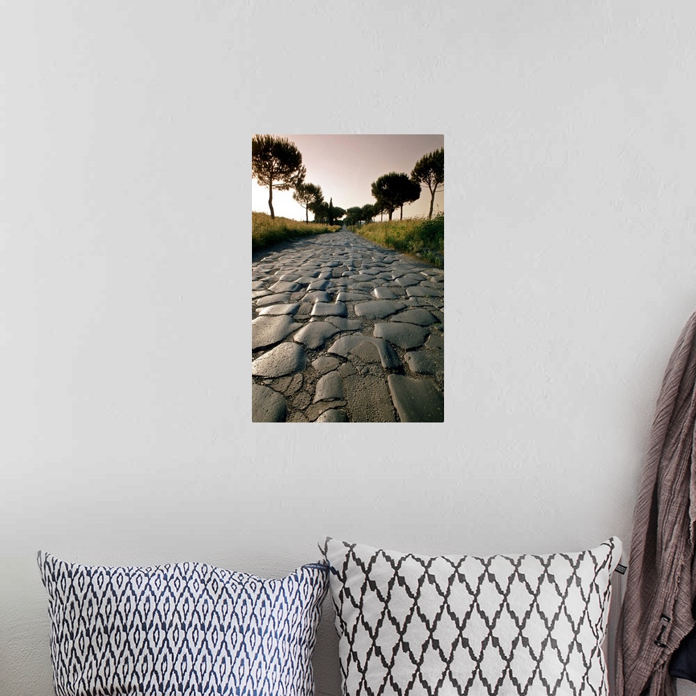 A bohemian room featuring Italy, Latium, Rome, Via Appia, ancient roman street