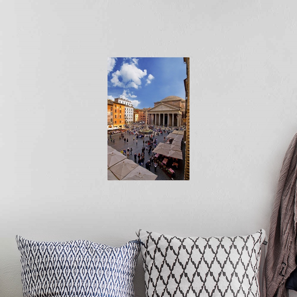 A bohemian room featuring Italy, Rome, Pantheon, Mediterranean area, Roma district, Square