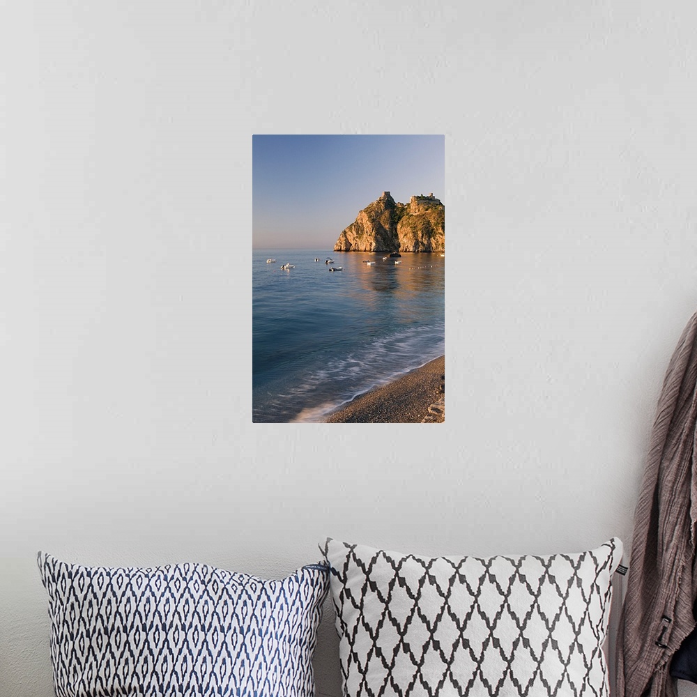 A bohemian room featuring Italy, Sicily, Sant'Alessio Siculo, The castle
