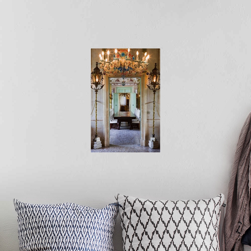 A bohemian room featuring Italy, Veneto, Riviera del Brenta, Mira, Villa Barchessa Valmarana, hall entrance