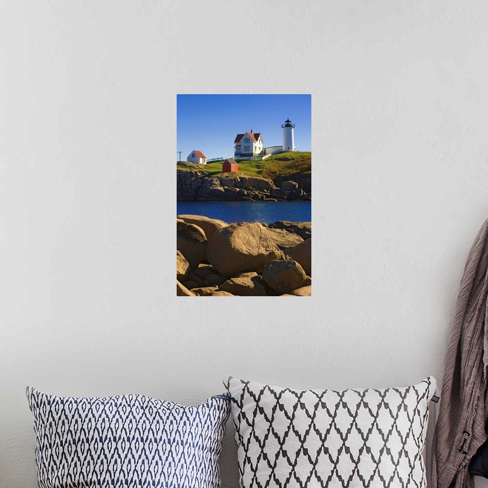 A bohemian room featuring Maine, Cape Neddick, Atlantic ocean, York Beach, the lighthouse