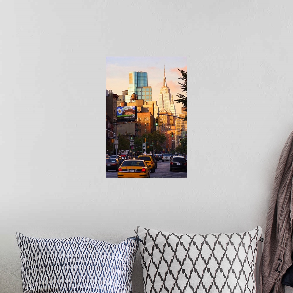 A bohemian room featuring New York City, Empire State Building
