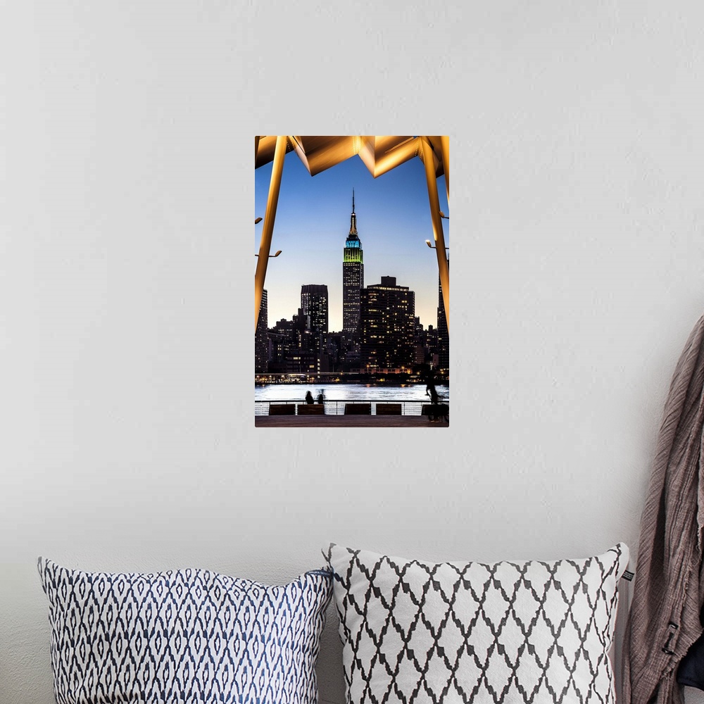 A bohemian room featuring New York, New York City City, Hunters Point South Waterfront Park.