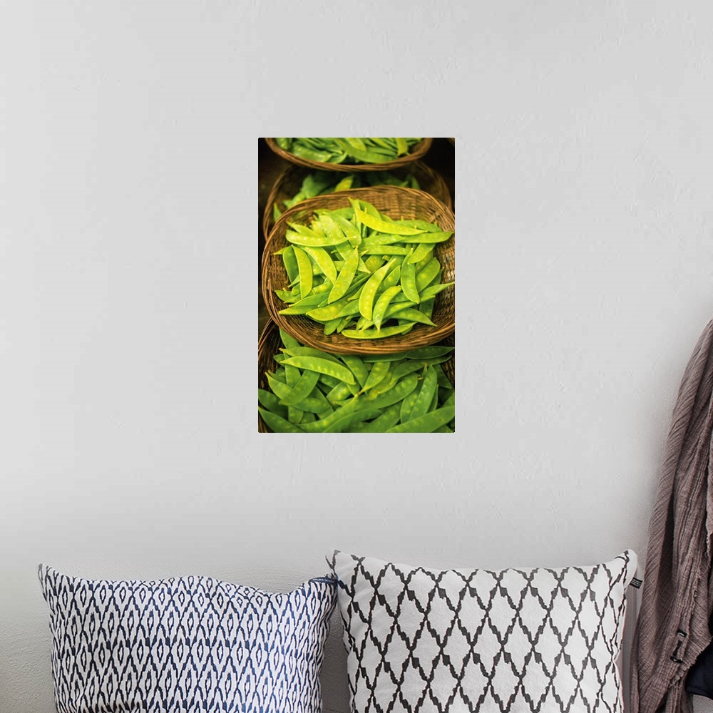 A bohemian room featuring Peas