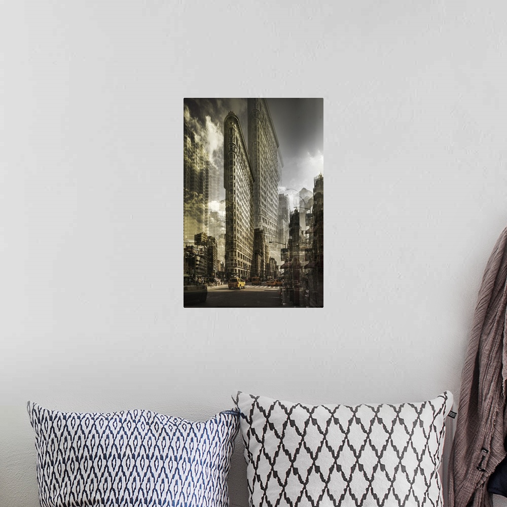 A bohemian room featuring United States, New York City, Manhattan, Flatiron District, Flatiron Building, Multi-exposures.