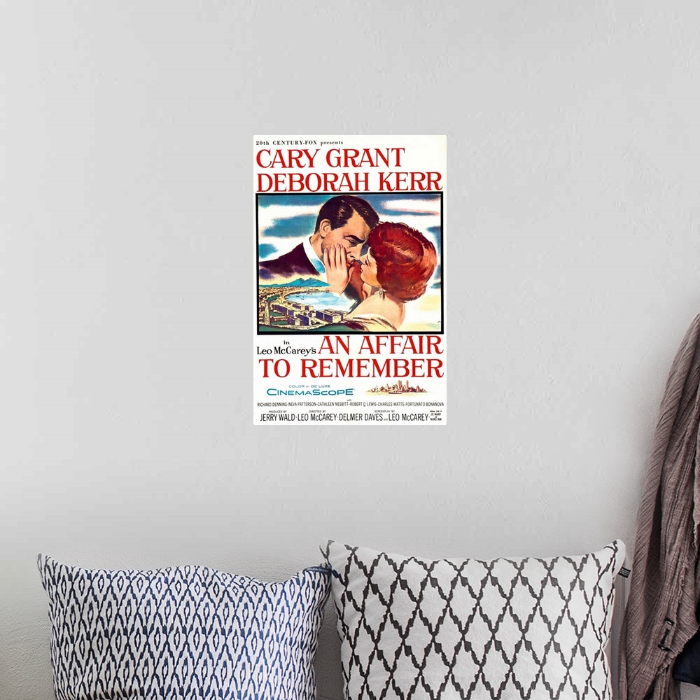 A bohemian room featuring AN AFFAIR TO REMEMBER, Cary Grant, Deborah Kerr, 1957, poster art, TM and Copyright (c)20th Centu...