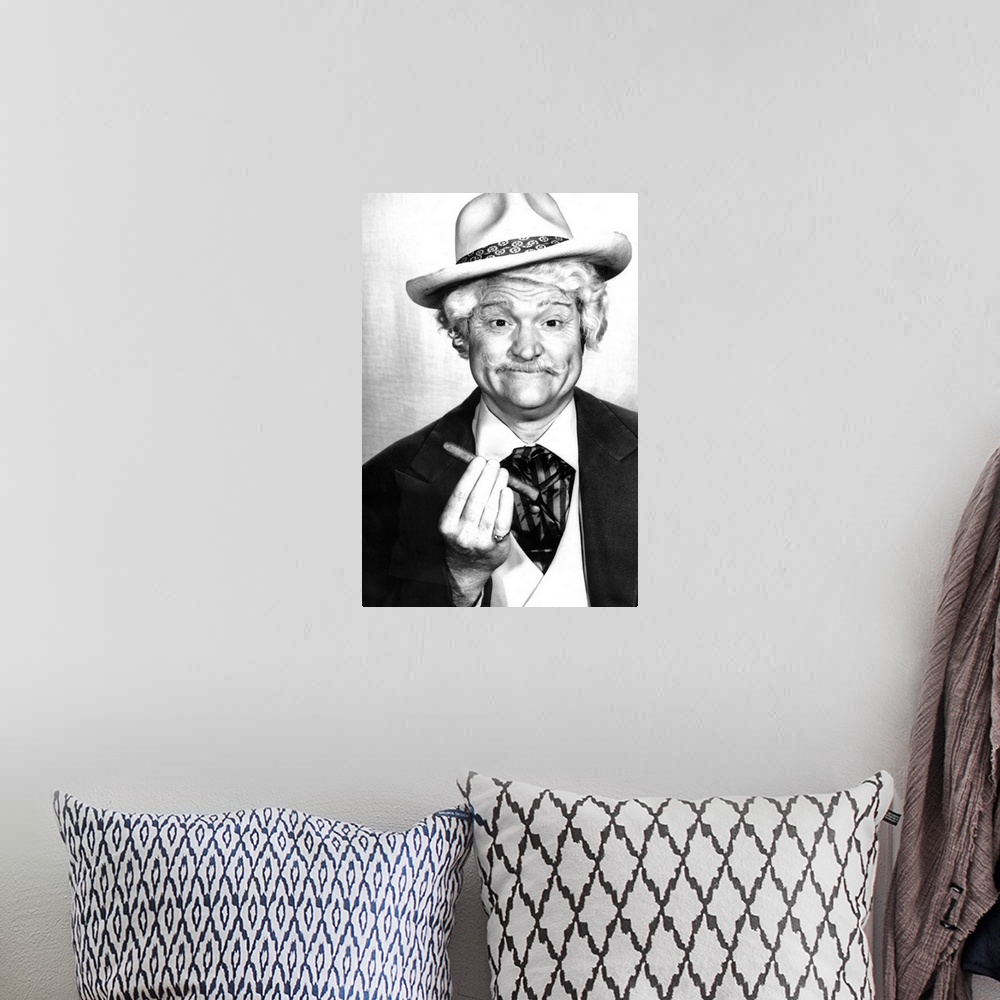 A bohemian room featuring Red Skelton