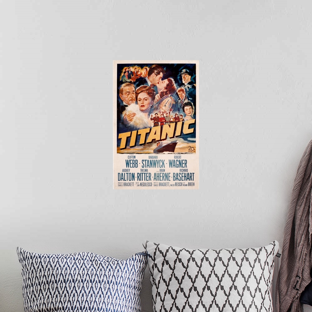 A bohemian room featuring Titanic - Movie Poster