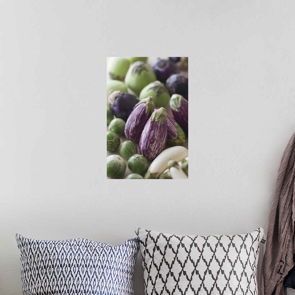 A bohemian room featuring Assorted Multicolored Eggplant