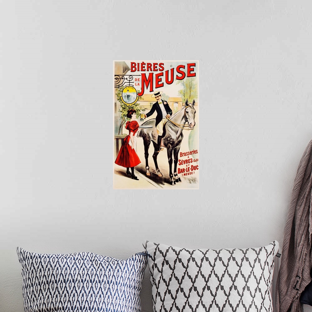 A bohemian room featuring Bieres De La Meuse Poster