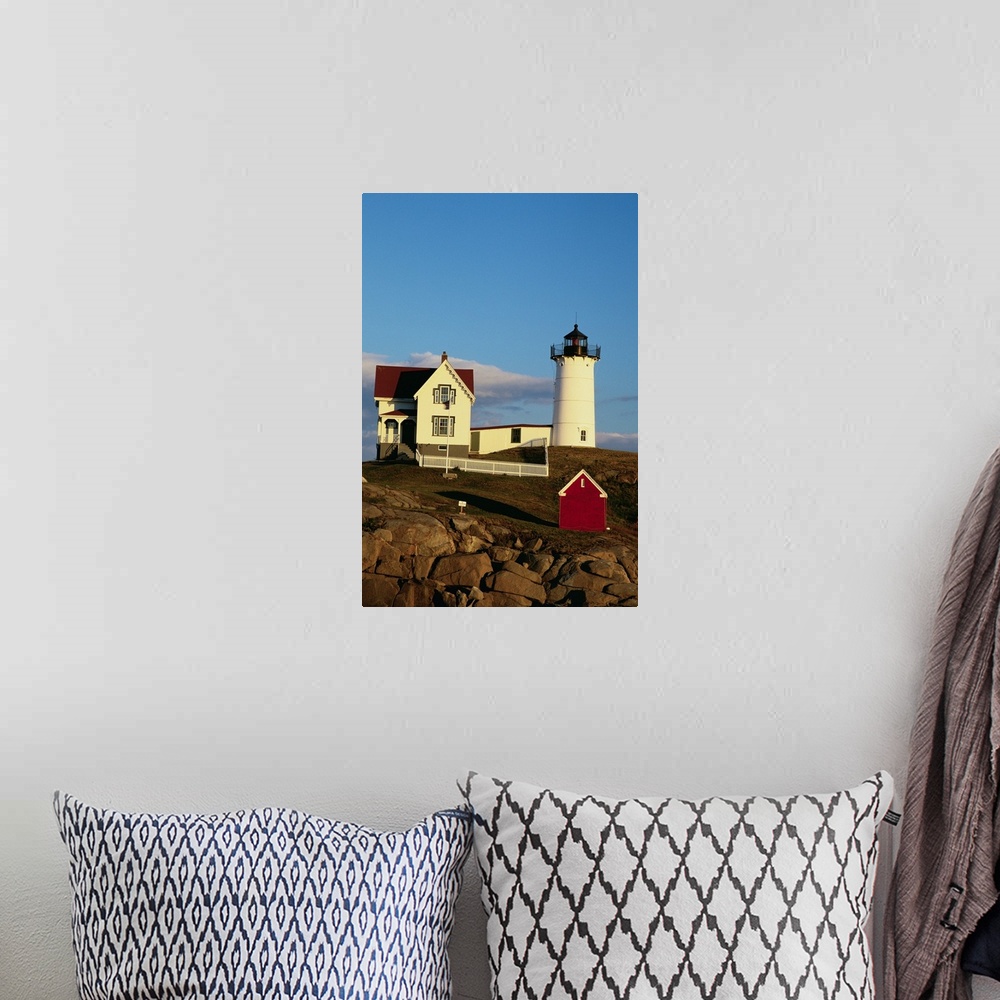 A bohemian room featuring Cape Neddick Lighthouse