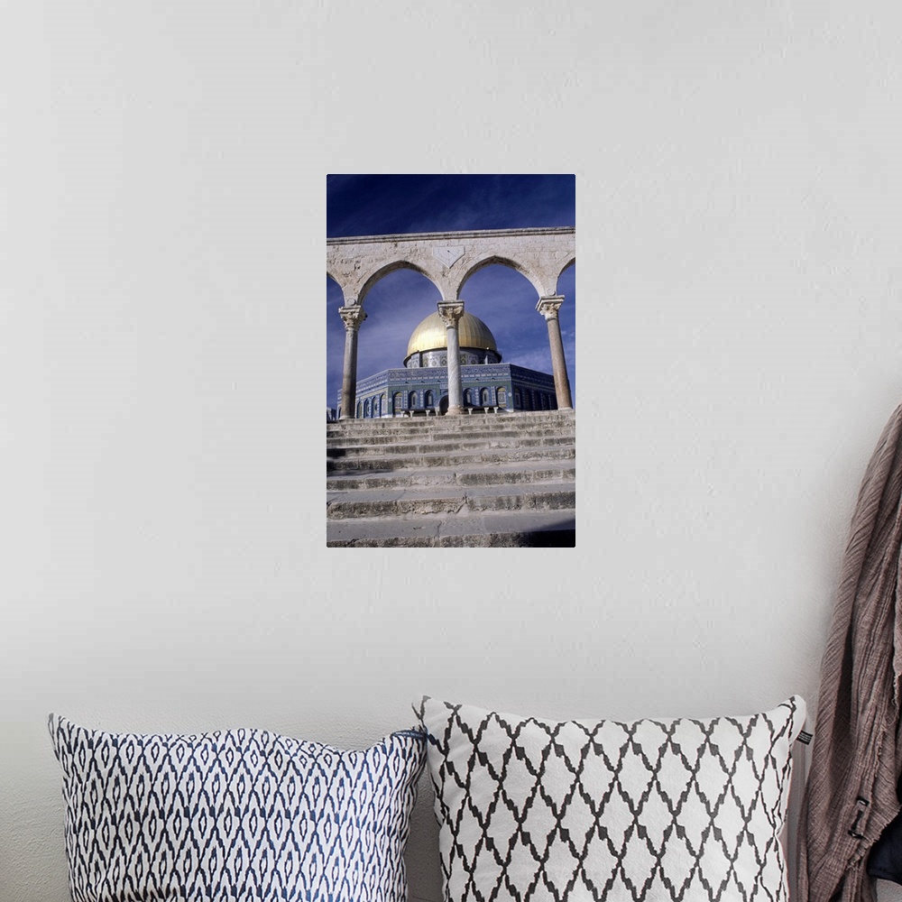 A bohemian room featuring Entrance to Dome of the Rock, Jerusalem, Israel, (Low angle view)