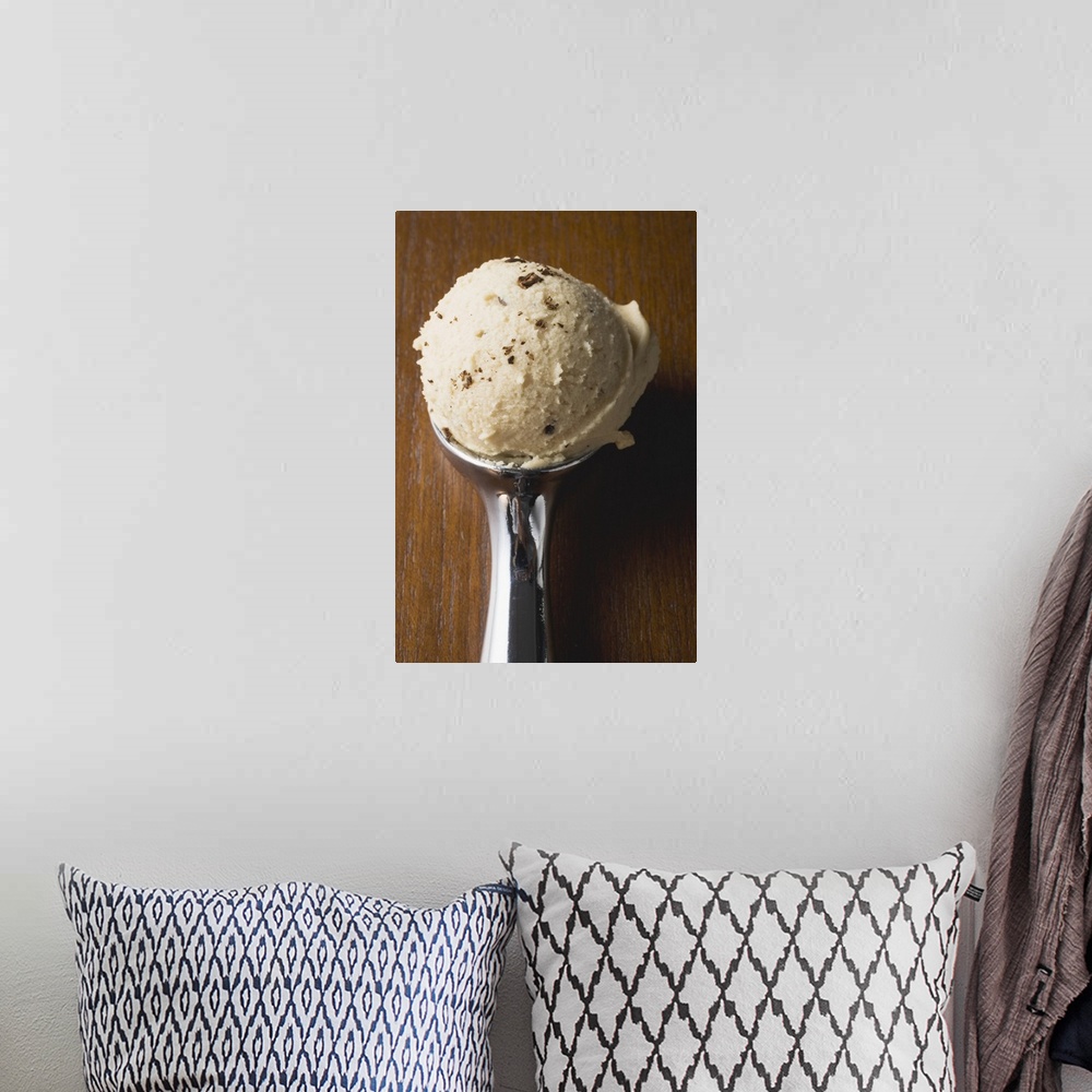 A bohemian room featuring Ice cream in ice cream scoop