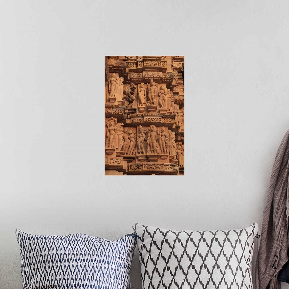 A bohemian room featuring Khajuraho, India