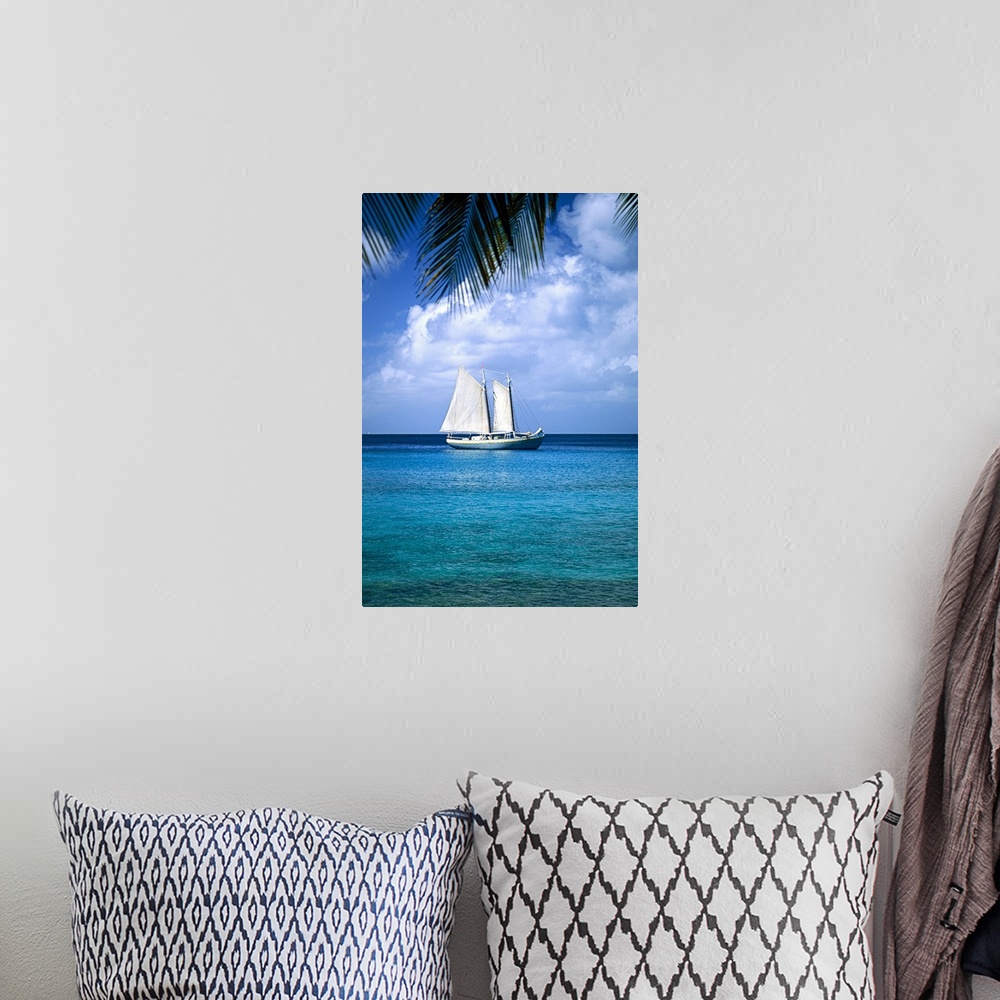 A bohemian room featuring Sailboat in Mustique, Grenadines