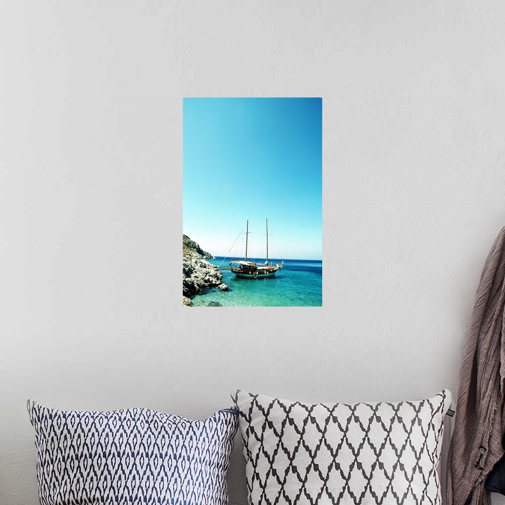 A bohemian room featuring Sailboat in sea