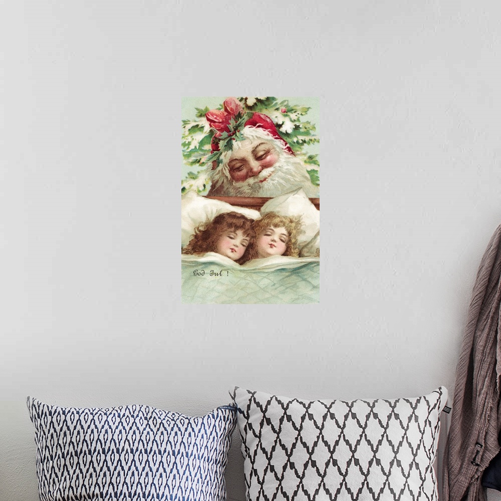 A bohemian room featuring Sweet Dreams Christmas Postcard