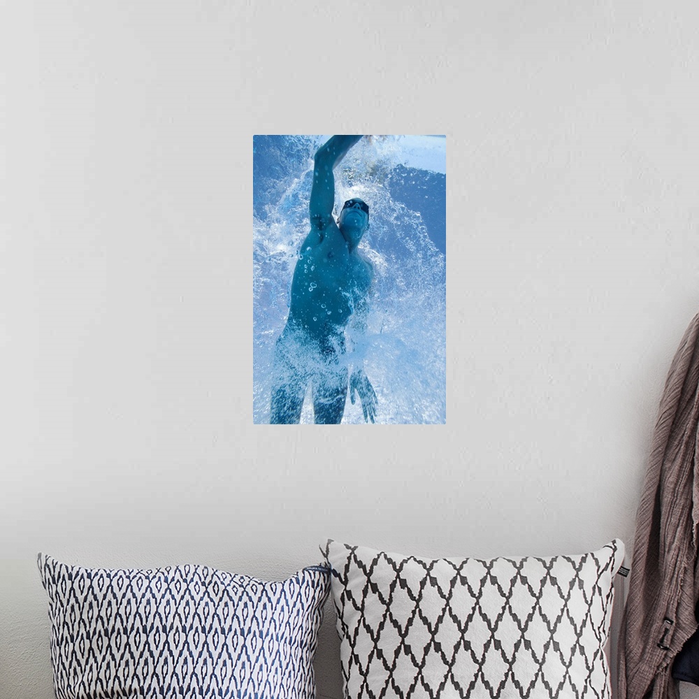 A bohemian room featuring Swimmer underwater