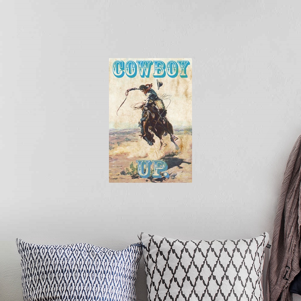 A bohemian room featuring Cowboy Up