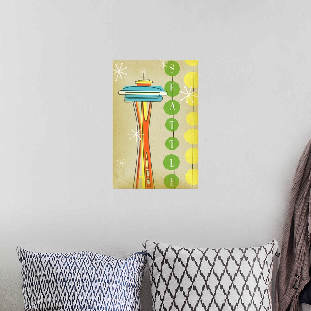 A bohemian room featuring Space Needle 4