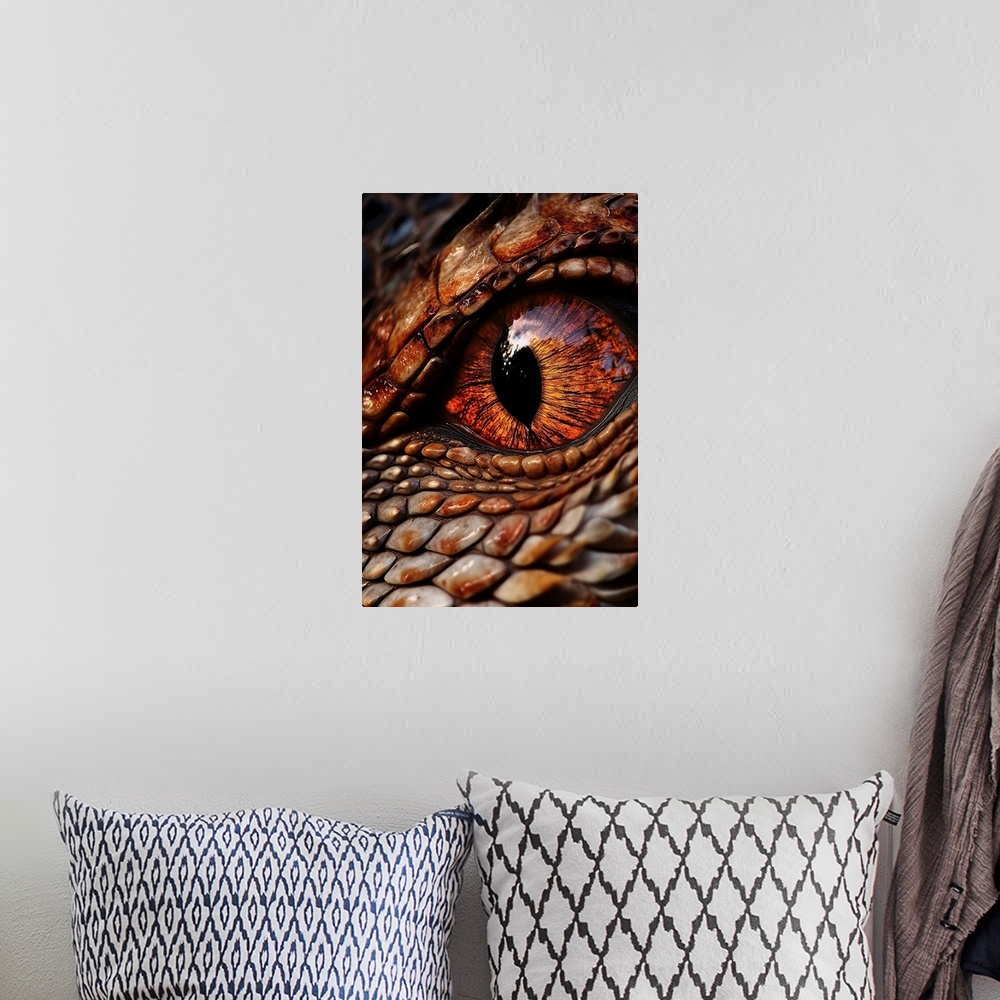 A bohemian room featuring Dragon Eye I