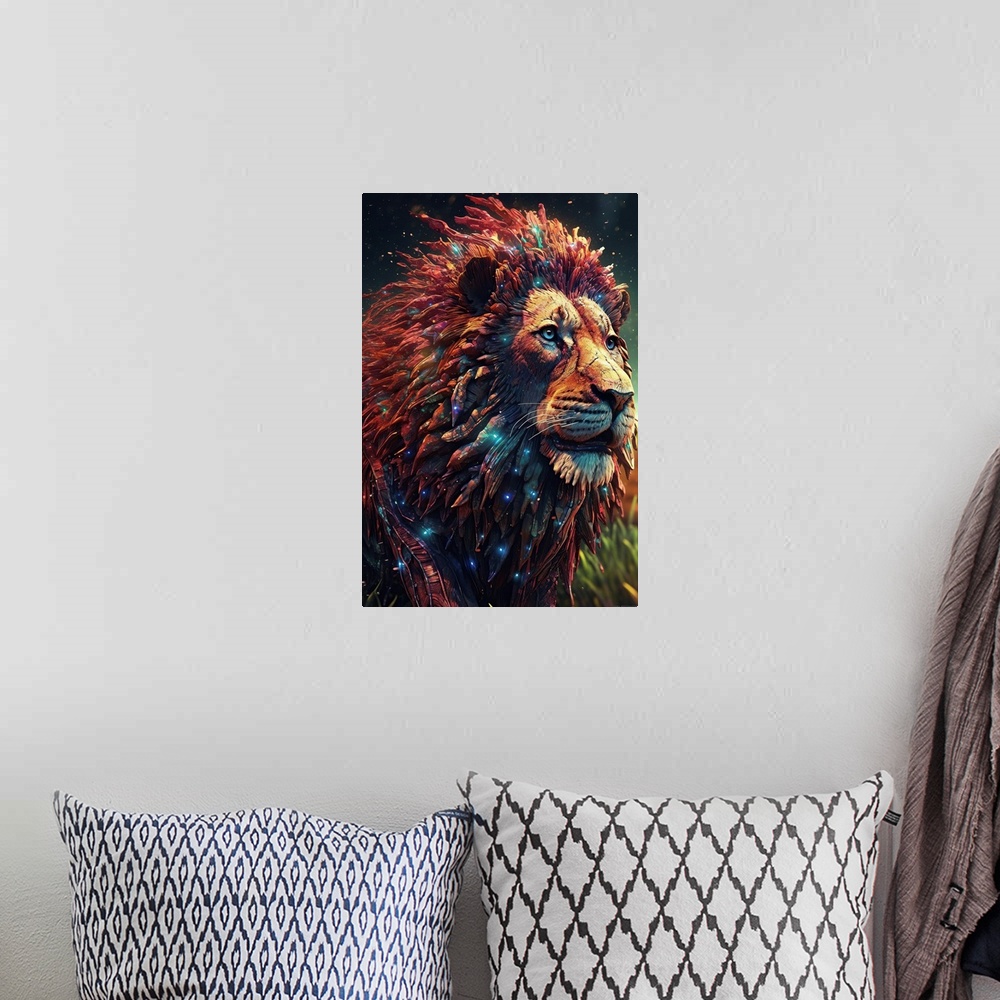 A bohemian room featuring Lion Pride