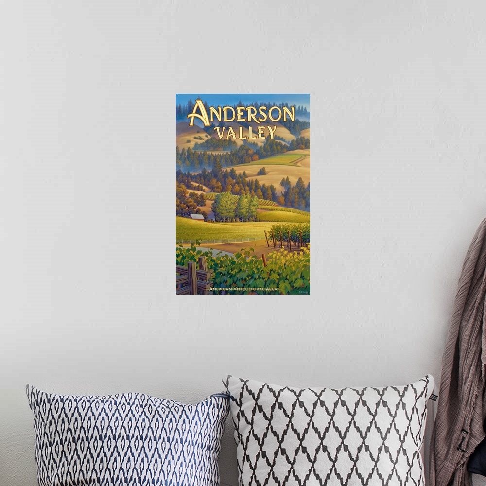 A bohemian room featuring Anderson Valley