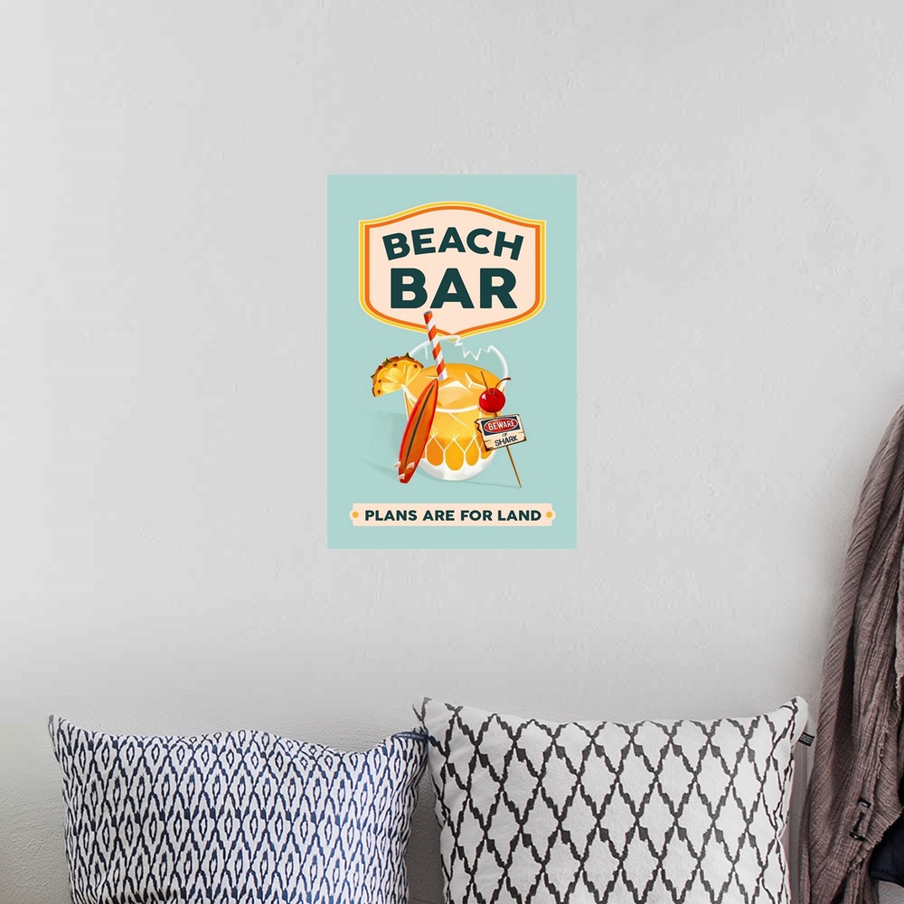 A bohemian room featuring Beach Bar