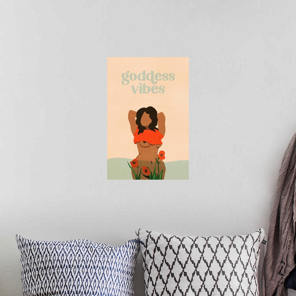 A bohemian room featuring Goddess Vibes - Poppy