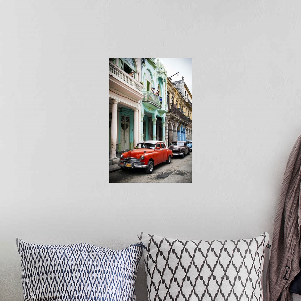 A bohemian room featuring Classic American Car (Plymouth), Havana, Cuba