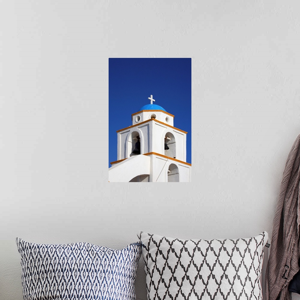 A bohemian room featuring Colourful Church, Oia, Santorini, Greece