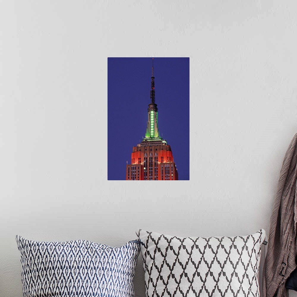 A bohemian room featuring Empire State Building, New York City, NY