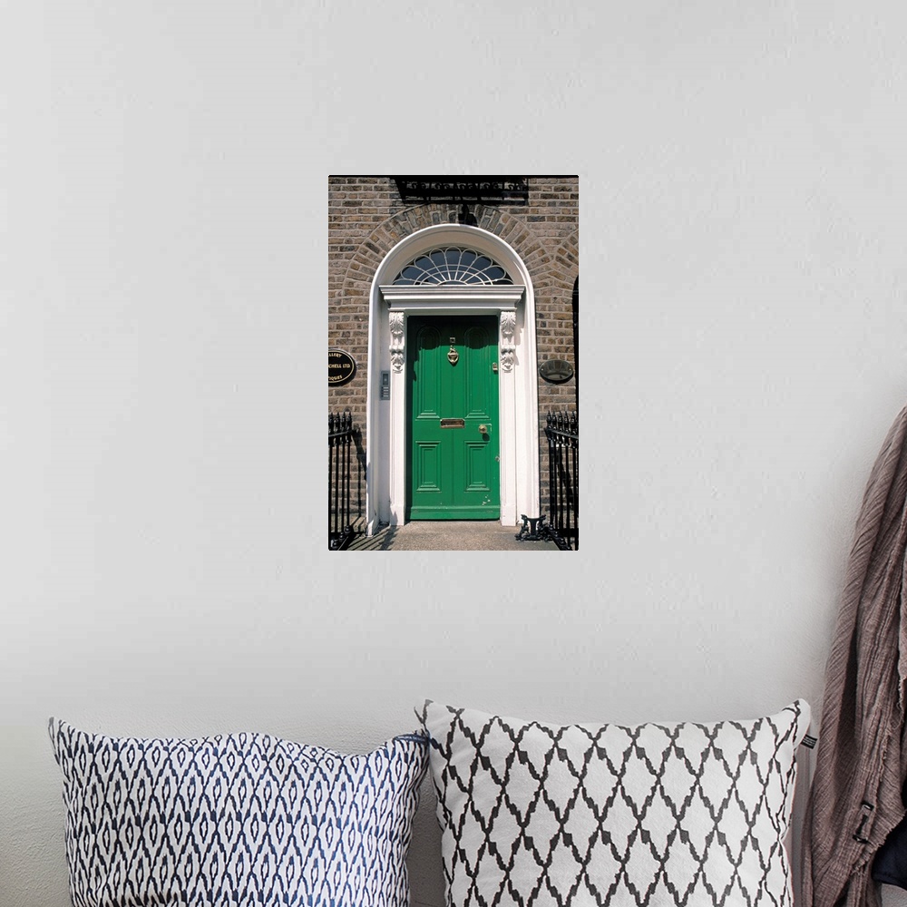 A bohemian room featuring Green door, Merrion Square, Dublin, Ireland