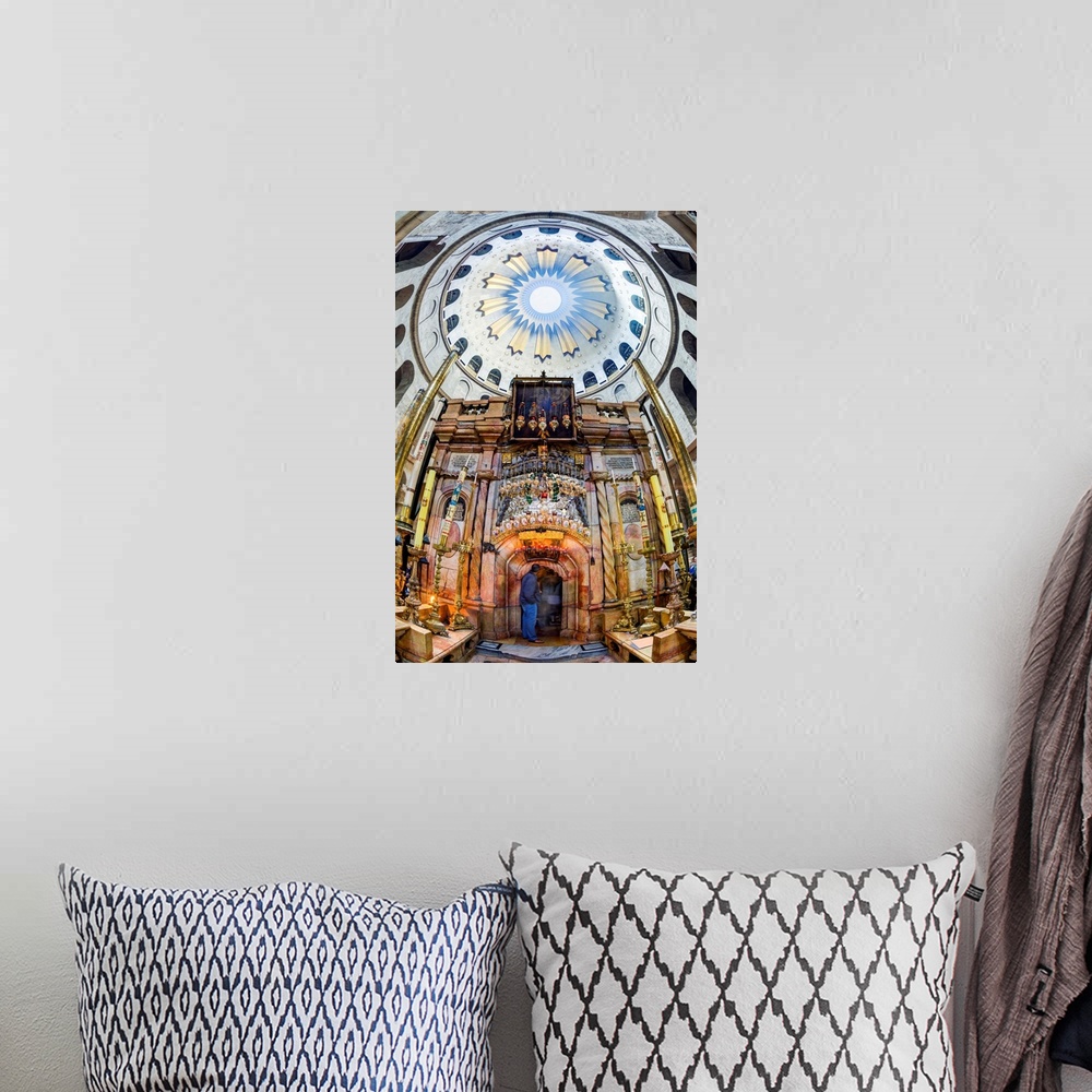 A bohemian room featuring Israel, Jerusalem, Old City, Christian Quarter, Church of the Holy Sepulchre