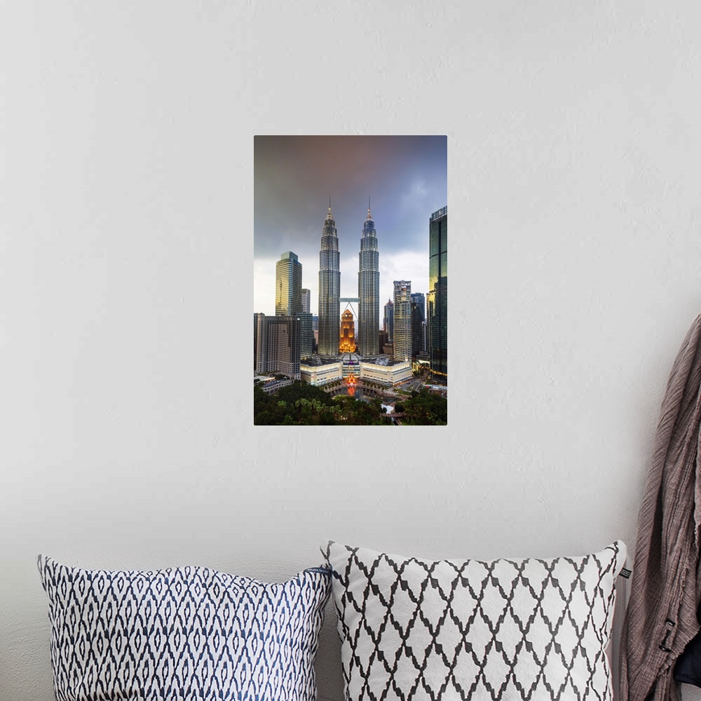 A bohemian room featuring Petronas Towers, KLCC, Kuala Lumpur, Malaysia
