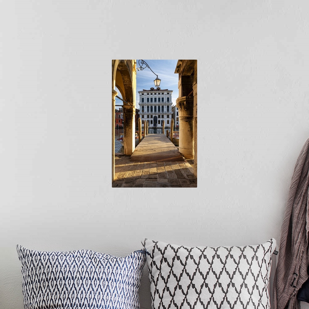 A bohemian room featuring Pier on Grand Canal, Venice, Veneto, Italy, Europe